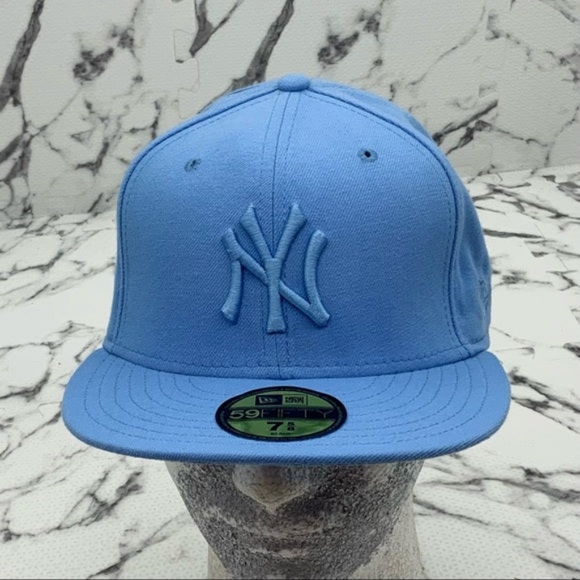 Men's New Era Cap Sky Blue NY Yankees 59FIFTY MLB NWT - Picture 6 of 6